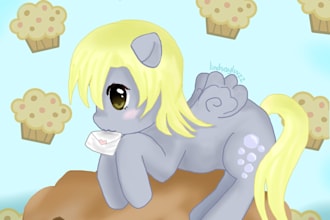 draw a pony character my little pony