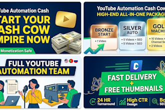 create a profitable automated cash cow youtube channel and cash cow videos