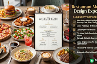 restaurant menu food menu digital menu menu board food menu design