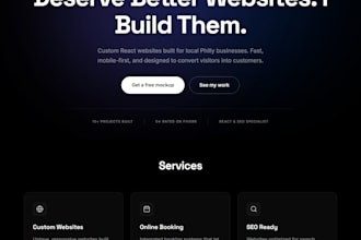 design and build a professional website for your small business