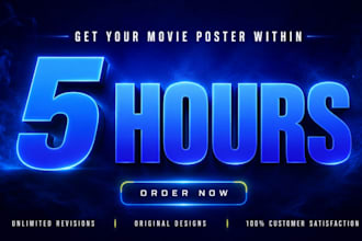 design cinematic movie poster for film, short film , youtube movie recap