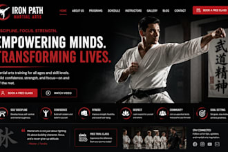 design squarespace martial arts website boxing fitness website zumba yoga studio