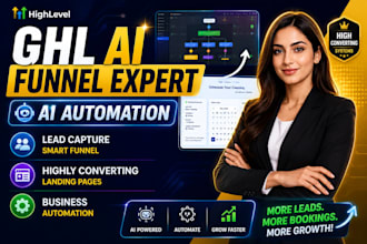 build ghl ai funnel, automation and lead generation system