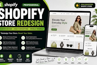 build shopify store and redesign
