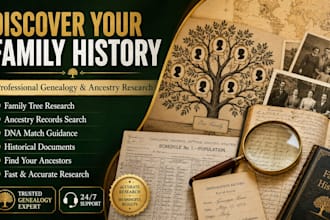 do expert genealogy research for your family tree