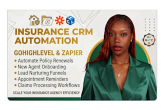 do crm automation workflows for insurance agencies using gohighlevel and zapier