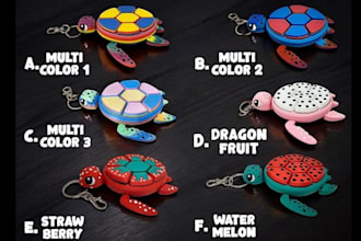design custom 3d fidget clicker articulated toy keychain stl 3mf for 3d printing
