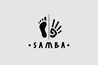 ,un logo minimalistes avec empreintes africaines