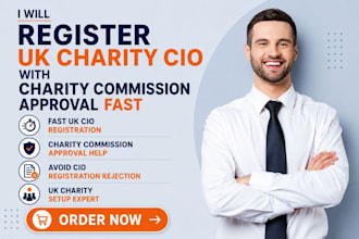 register UK charity cio with charity commission approval fast