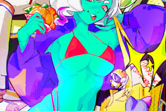 draw spicy furry chibi and pinup art 18 up only