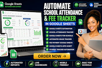 automate school attendance and fee tracker in google sheets