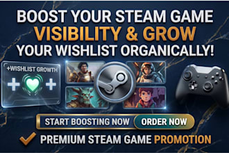 steam game promotion, steam wishlist, steam game marketing, mobile app promotion