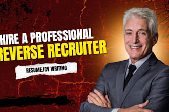 search and apply for a winning job as reverse recruiter and resume writer