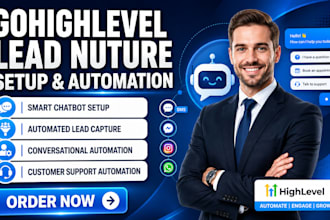 gohighlevel lead nurturing follow up sales automation workflow lead conversion