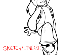 draw your oc in a cartoonish style