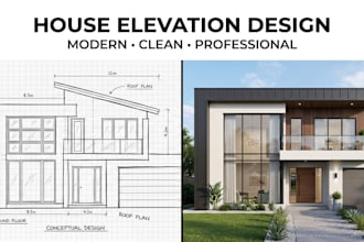 design modern house elevation and exterior facade