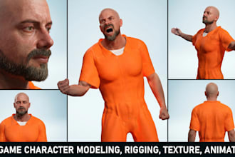 3d character modeling 3d game character design rigging texture 3d animation game
