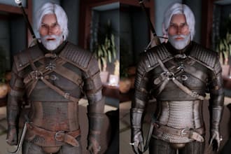 bannerlord, skyrim, bg3, l4d2, elden ring, fallout, witcher 3 model assets armor