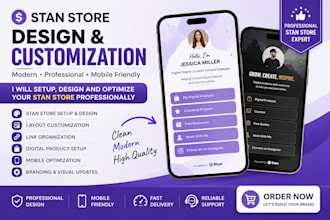 design and setup stan store and converting stan store for a high converting site