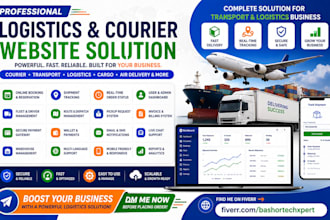 do logistics, courier, taxi booking, truck dispatch, package tracking website