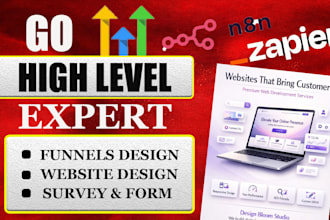 build gohighlevel website, sales funnel and workflow automation