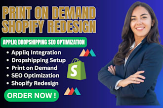 build shopify print on demand printful printify apliiq  shopify pod website