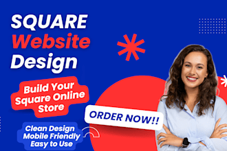 design square website and square online store