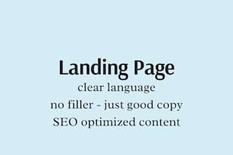 write landing page copy that creates conversions