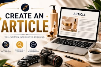write an article for you