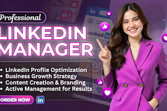 provide linkedin profile optimization and management for business growth