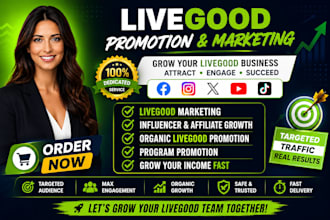 promote your livegood affiliate business and generate targeted leads