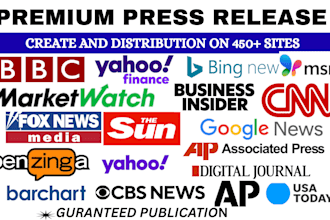 do writing PR, publish music press releases to the US and UK top media