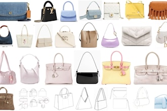 design professional handbag backpack  bag tech packs with drawings