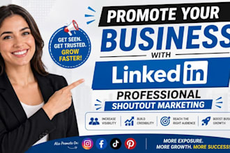 promote your business with professional linkedin shoutout marketing