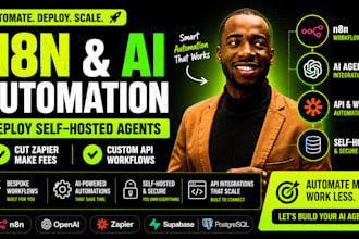 build custom n8n automation workflows and deploy self hosted ai agents