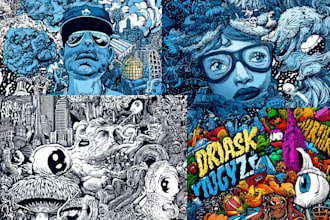 do wall art, pop art, mural, graffiti, doodle, wallpaper