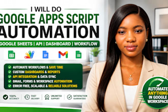 do google apps script automation, goo gle sheets api dashboard