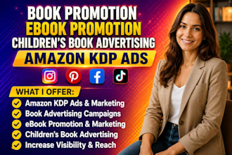 do book promotion ebook promotion children book advertising amazon KDP ads