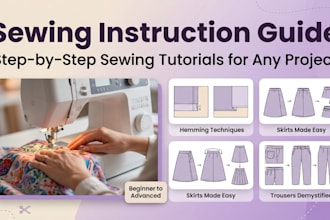 create step by step sewing instruction guides for any clothing or diy project