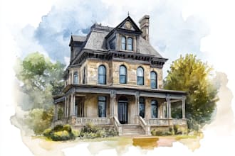 turn your home into watercolor painting