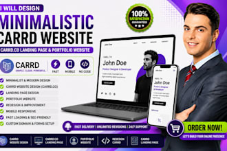 design minimalistic carrd website carrd co carrd landing page portfolio website