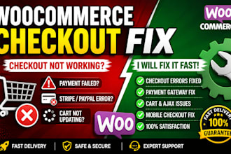 fix woocommerce checkout errors and payment gateway issues