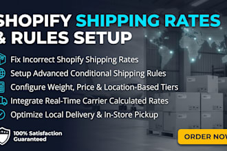 fix shopify shipping rates and setup advanced shipping rules