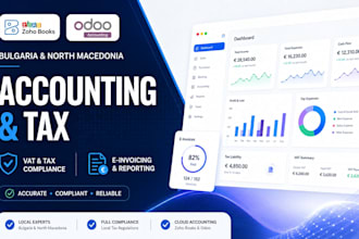 do bookkeeping tax filing einvoice zoho odoo setup for bulgaria and macedonia
