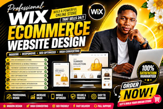 build wix online store, wix ecommerce website and dropshipping store