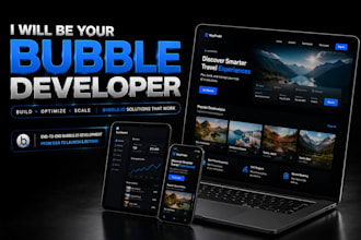 be your bubble io developer, build bubble app, bubble website, mvp saas
