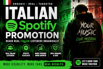 help your music reach real italian spotify music listeners organically
