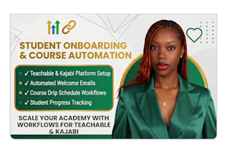 do student onboarding and course automation workflows for teachable and kajabi