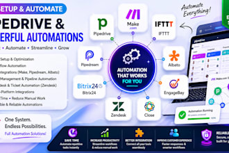 setup pipedrive make com lfttt pipedream albato bitrix24 engagebay zendesk close