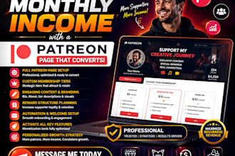set up your patreon page and optimization